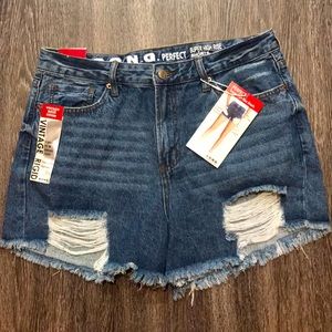 High Waist Jean Shorts